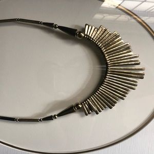 Statement necklace. Gold tone. This is a bold piece!